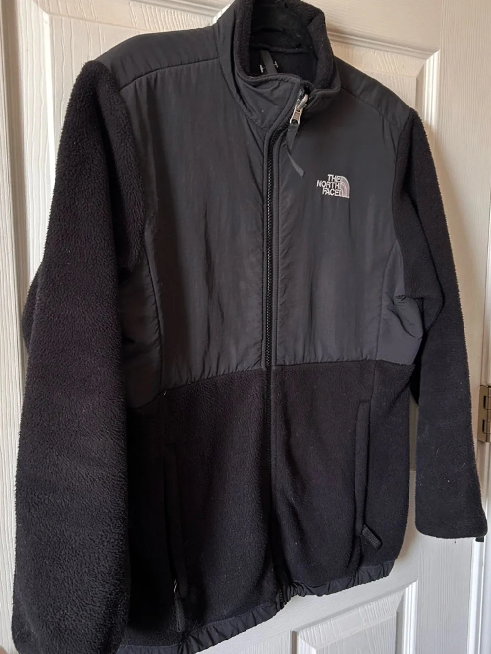 The North Face Girls Black Fleece Full Zip Jacket‎ Size XL Back to School Fall